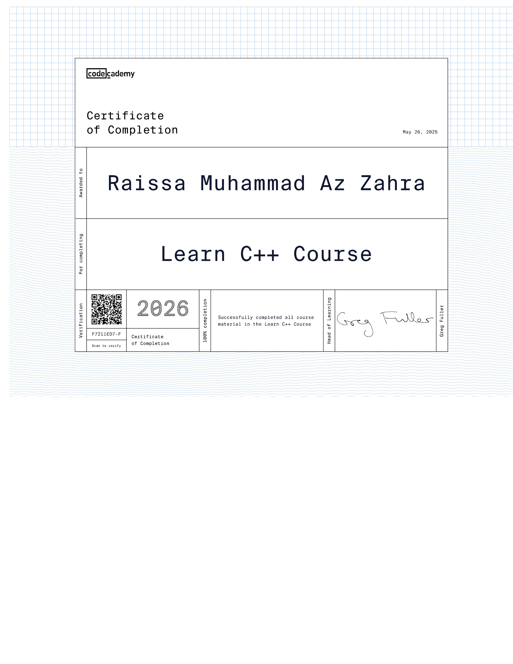 C++ Certificate